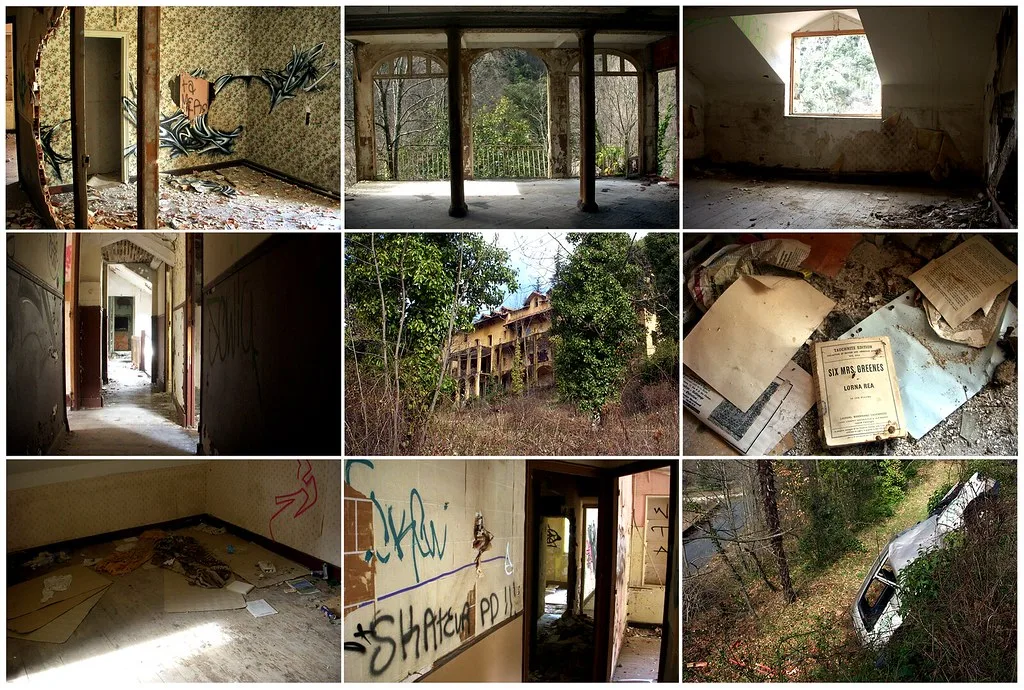 The abandoned Hôtel Alexandra at Vernet-les-Bains, an Art Nouveau palace at the foot of the Canigou