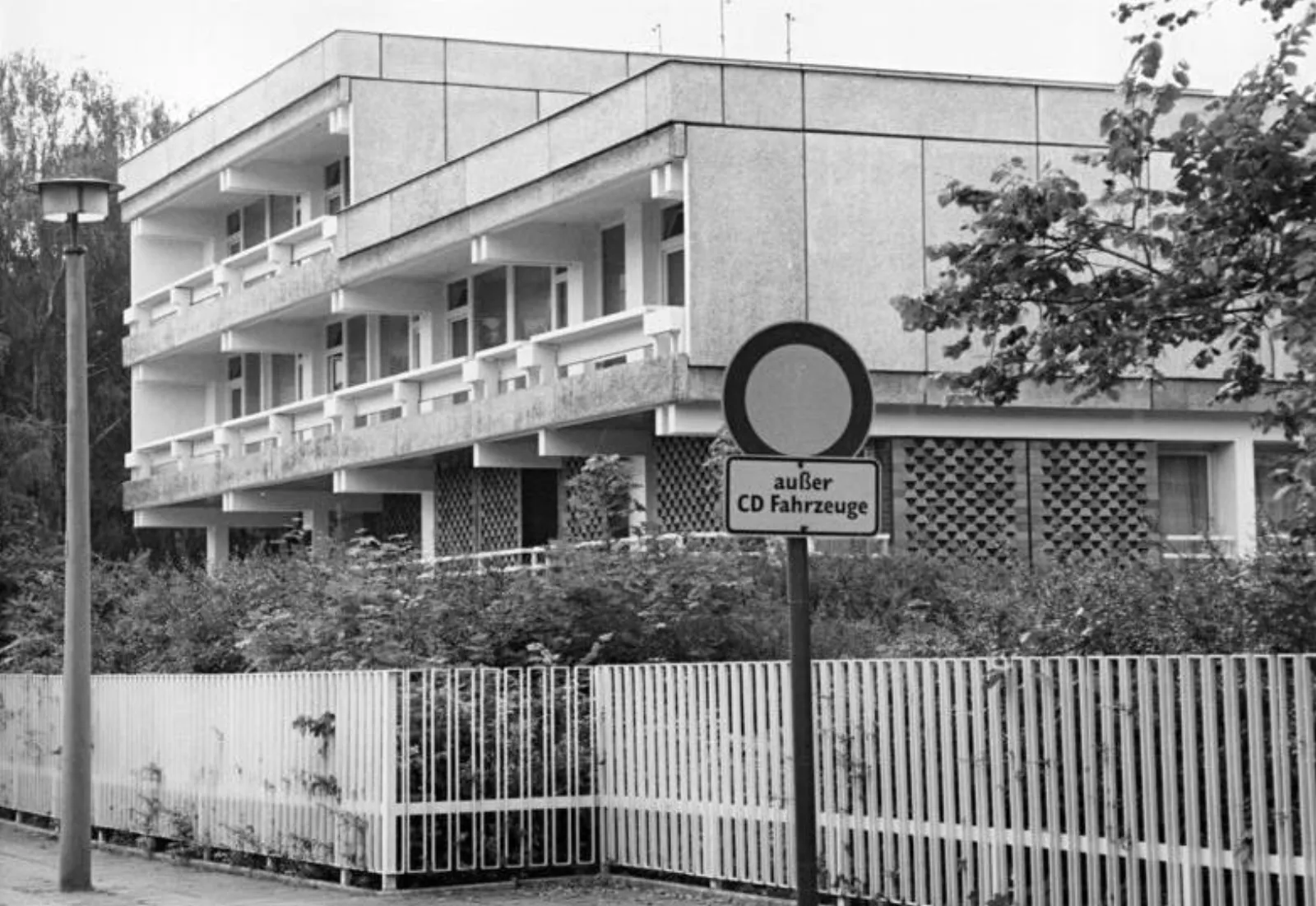The abandoned former Iraqi embassy building in Berlin-Niederschoenhausen