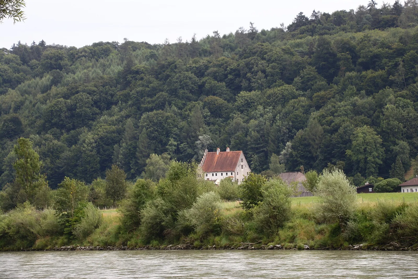 The castle ruin of Wanghausen on the Salzach