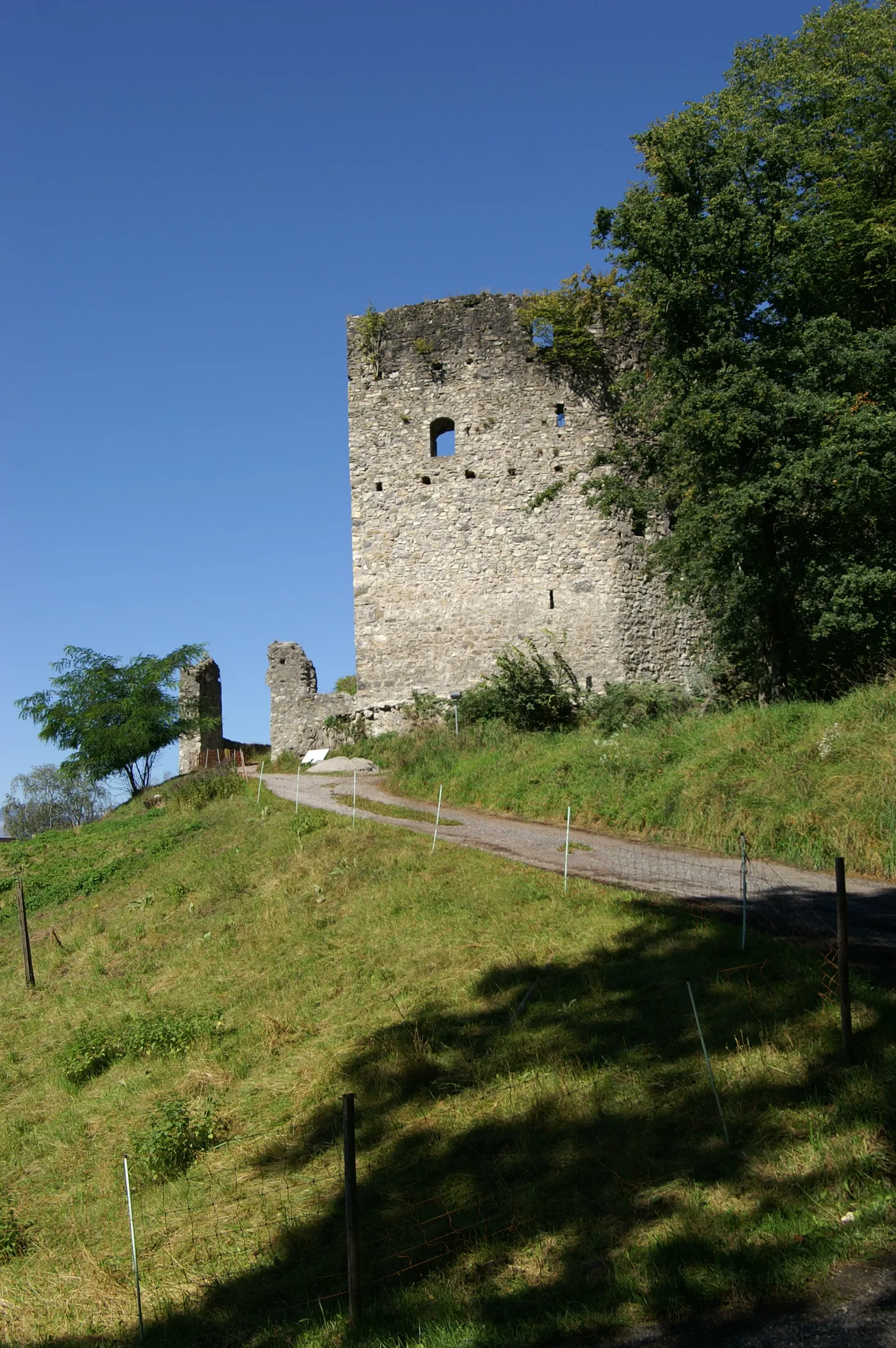 The Jagdberg Castle Ruin near Schlins in Vorarlberg
