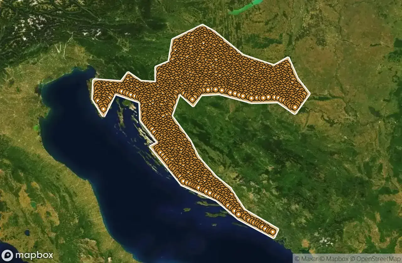 Mappa Urbex Dubrovacko Neretvanska