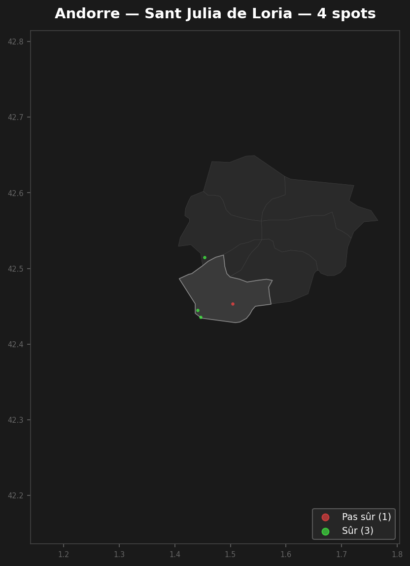 Mappa Urbex Sant Julia De Loria