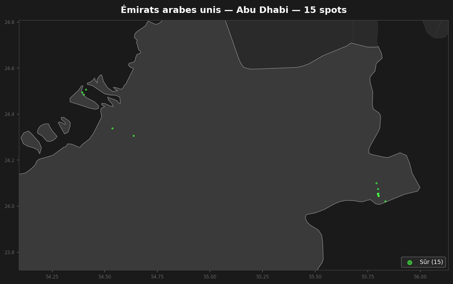 Mappa Urbex Abu Dhabi