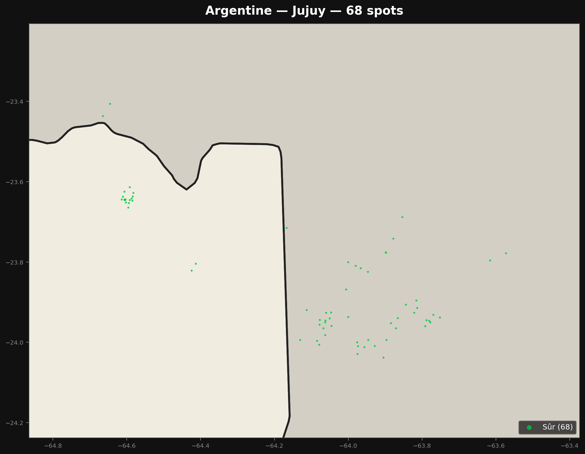 Urbex Map Jujuy