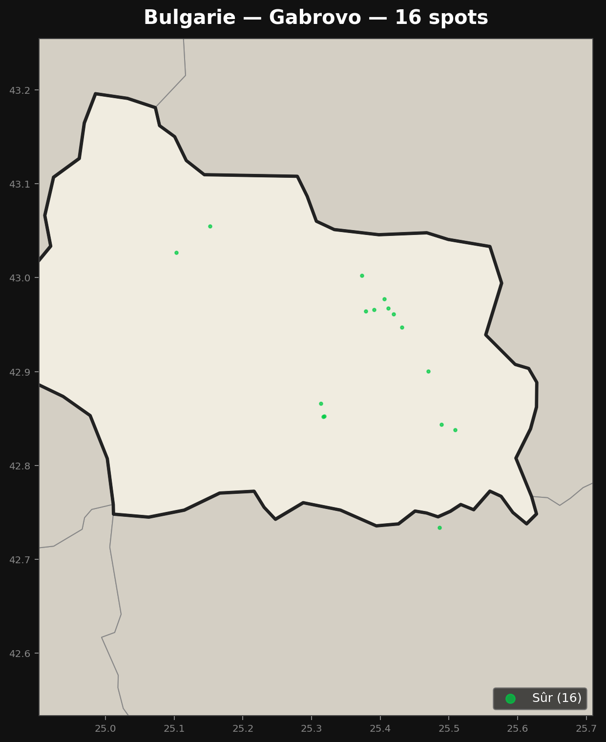 Mappa Urbex Gabrovo