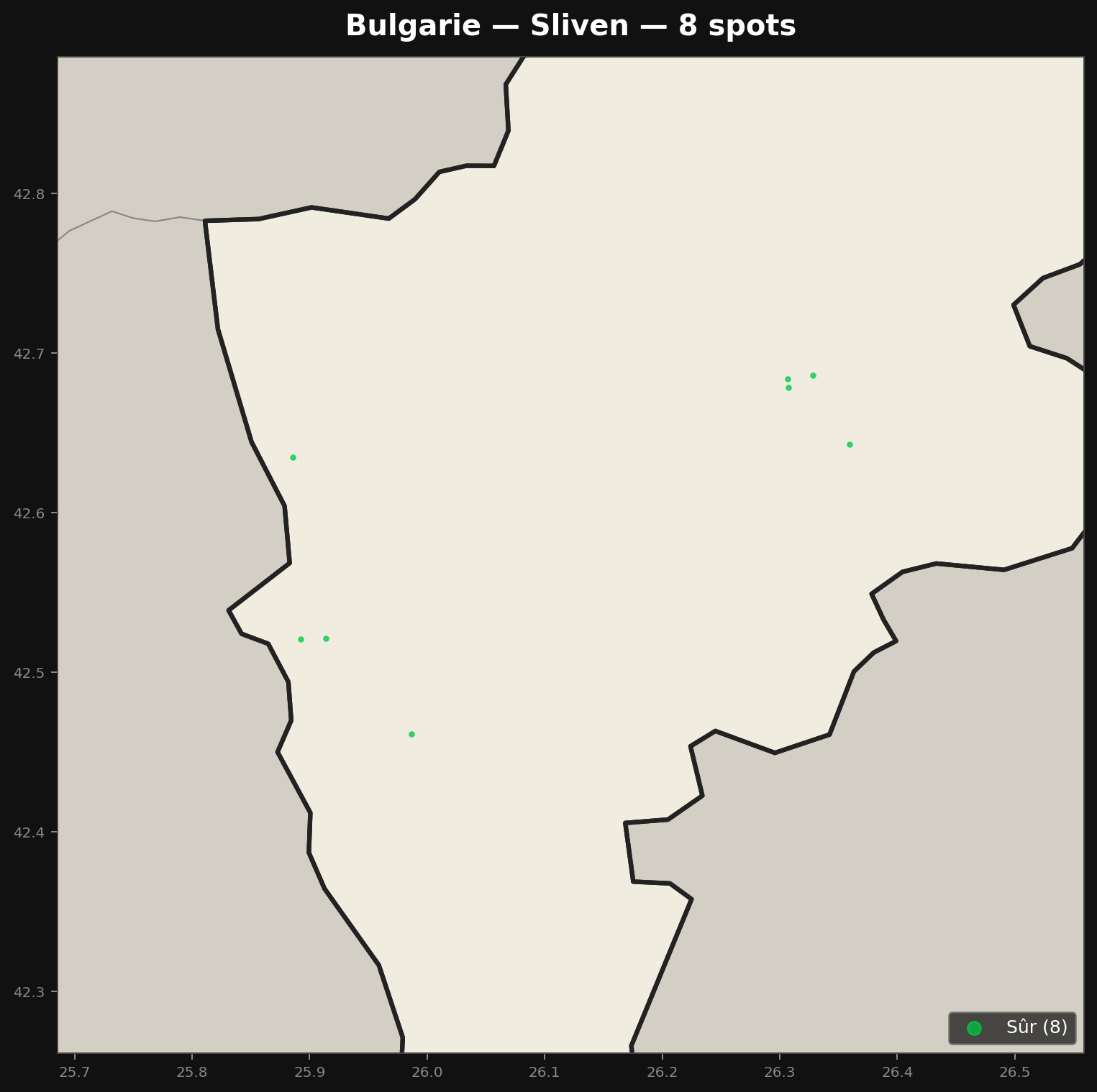 Mappa Urbex Sliven