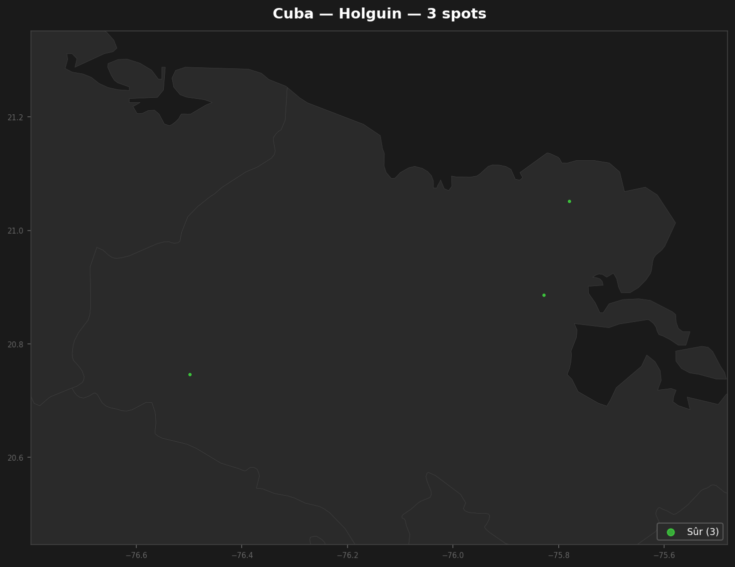 Mappa Urbex Holguin