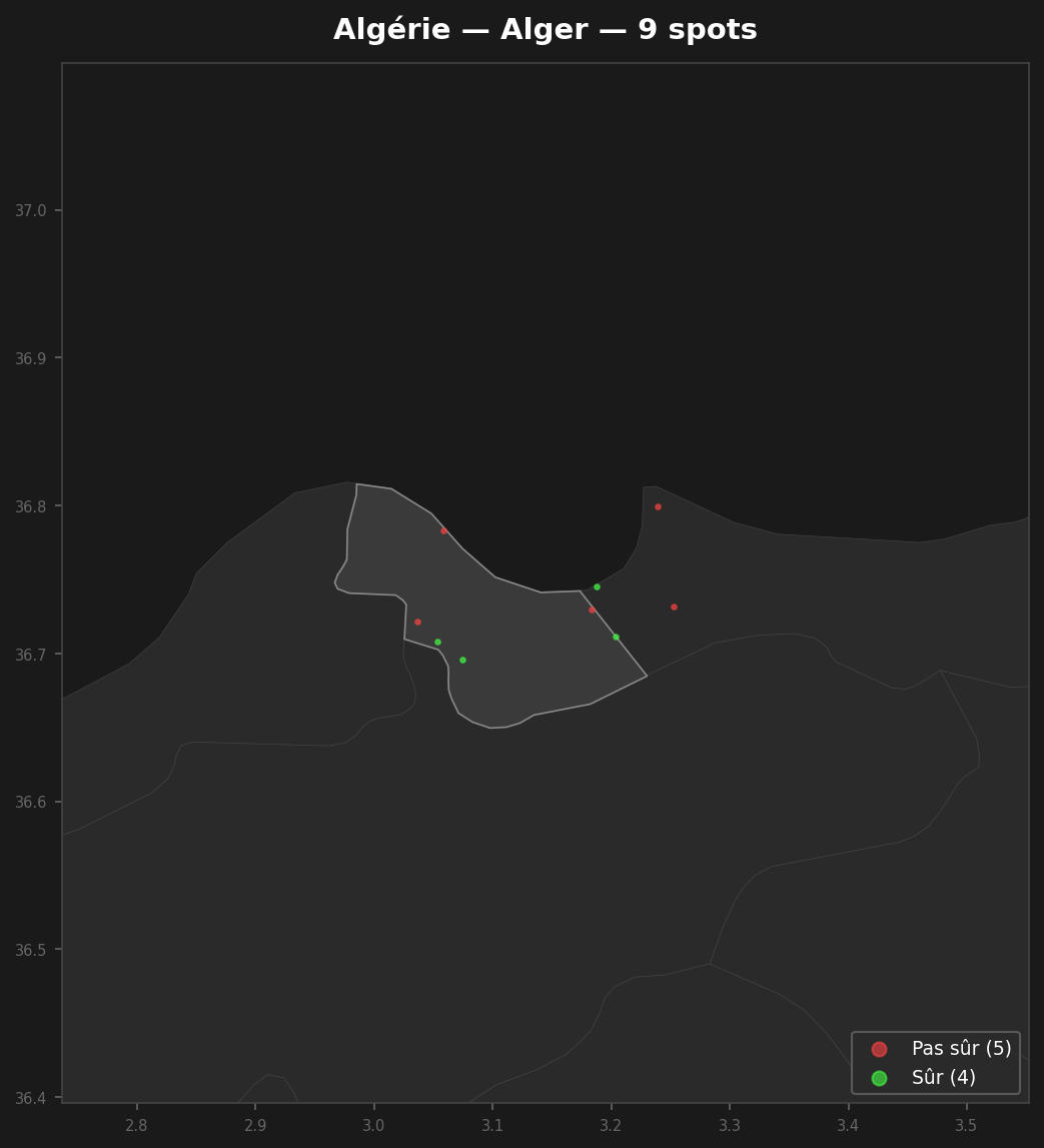 Mappa Urbex Alger