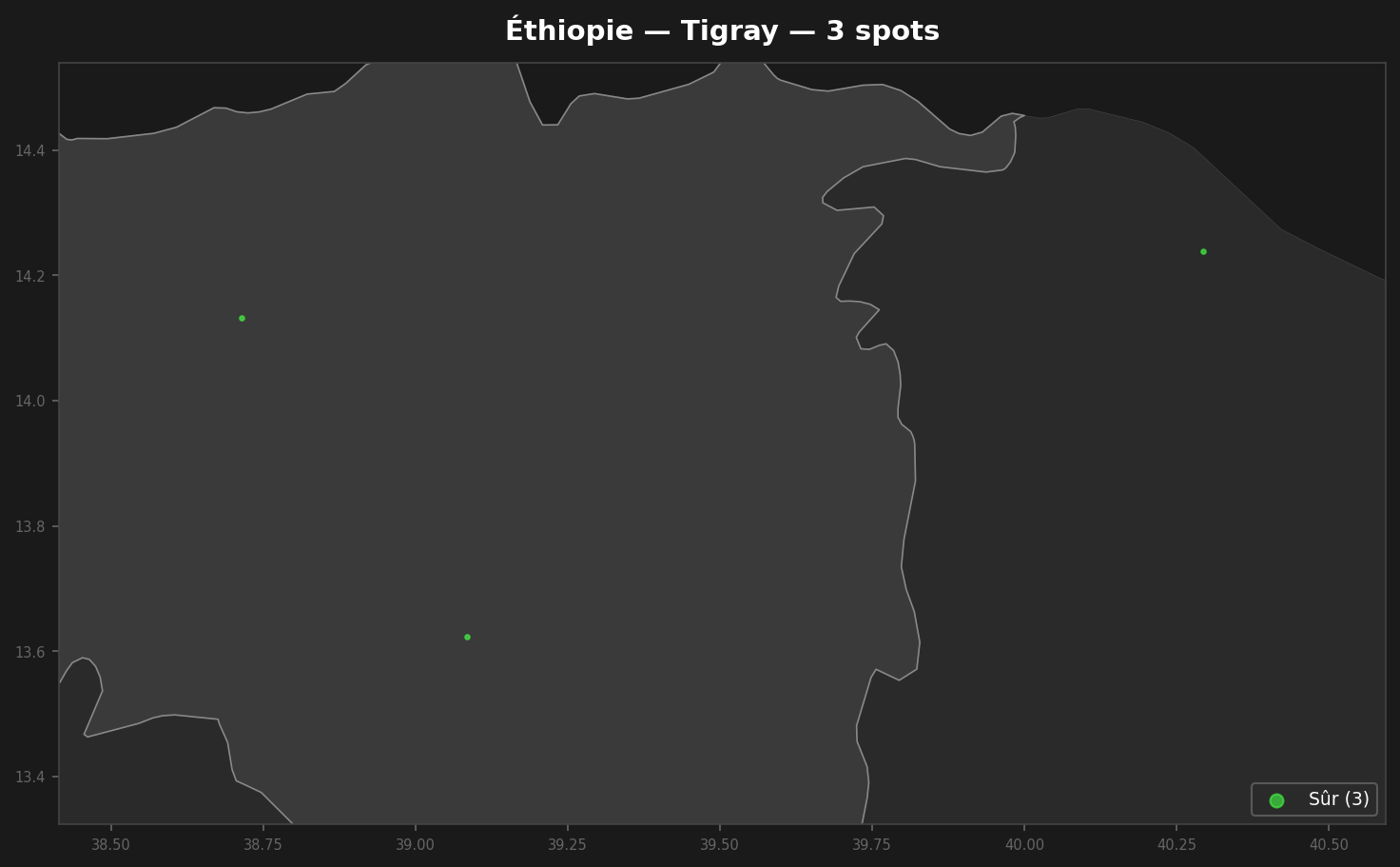 Mappa Urbex Tigray