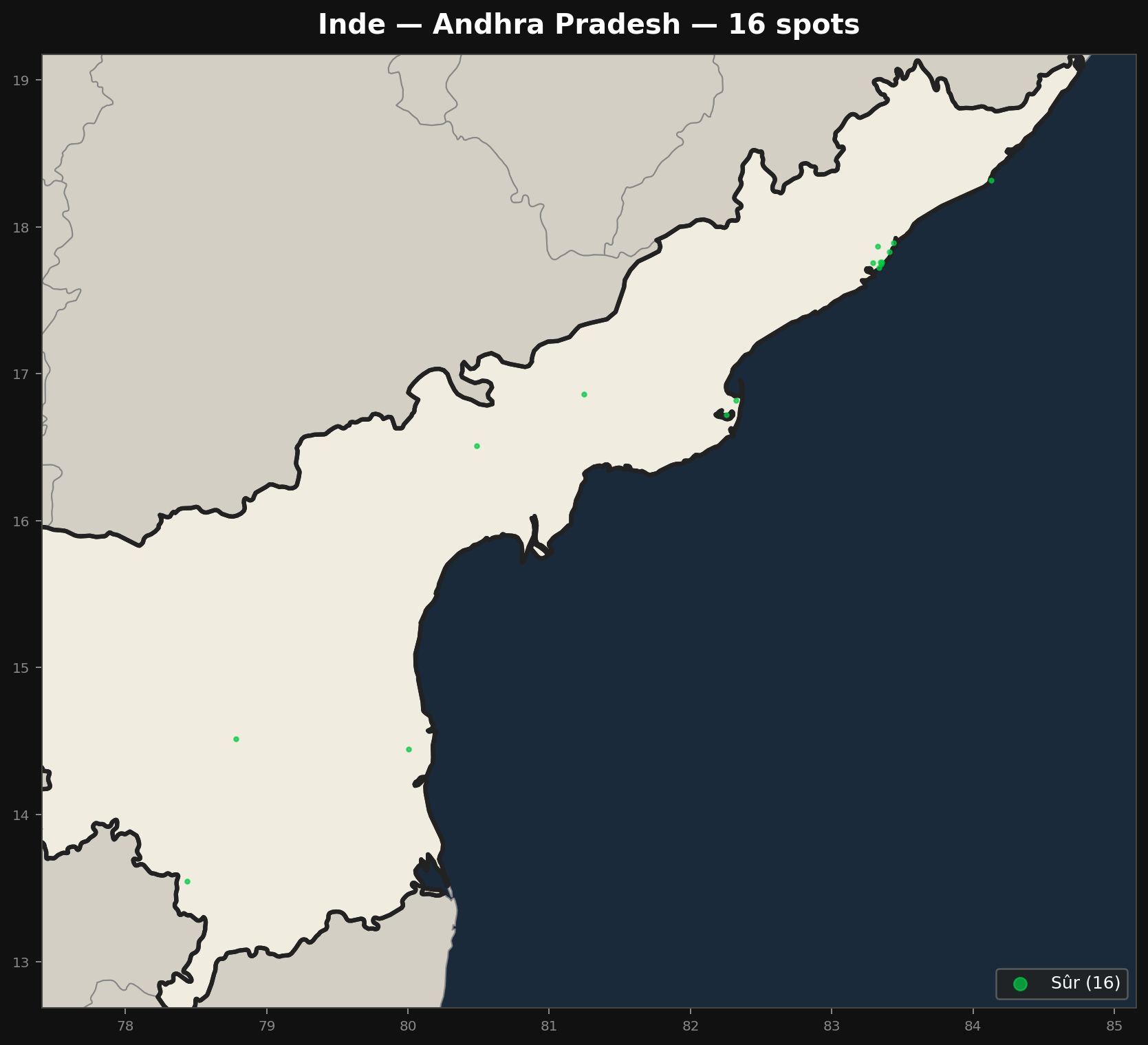 Urbex Map Andhra Pradesh