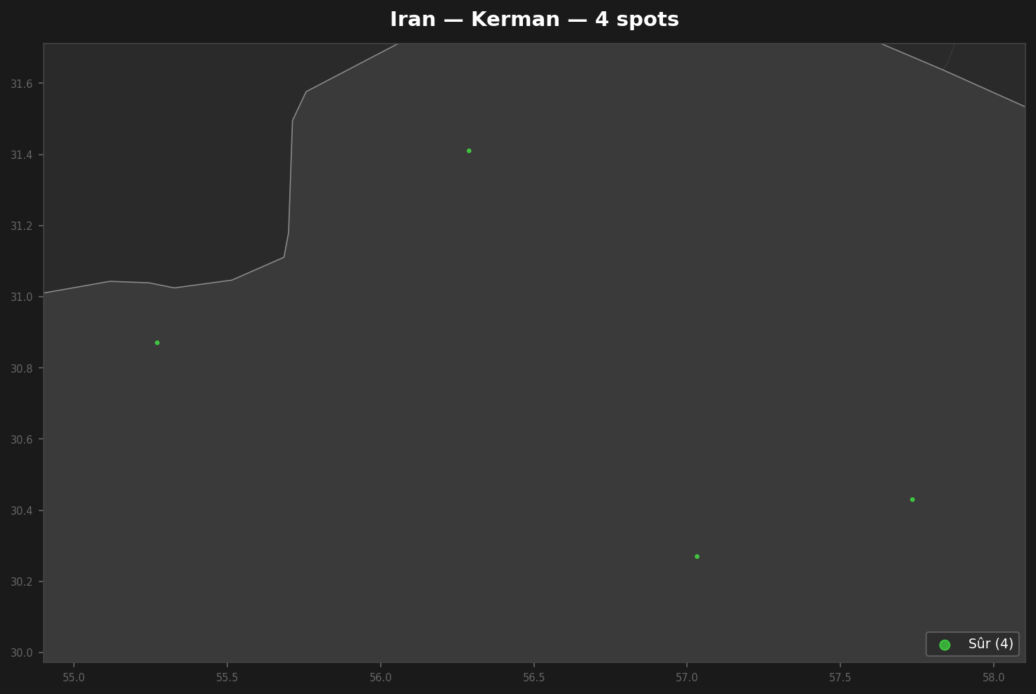Urbex Map Kerman