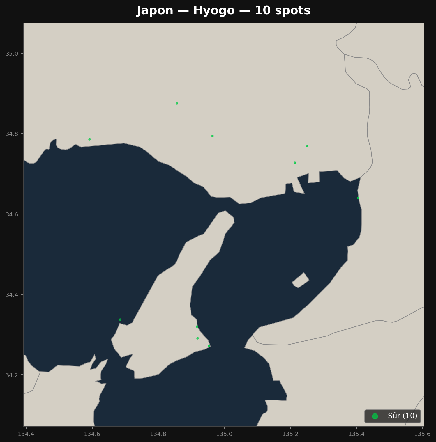 Urbex Map Hyogo