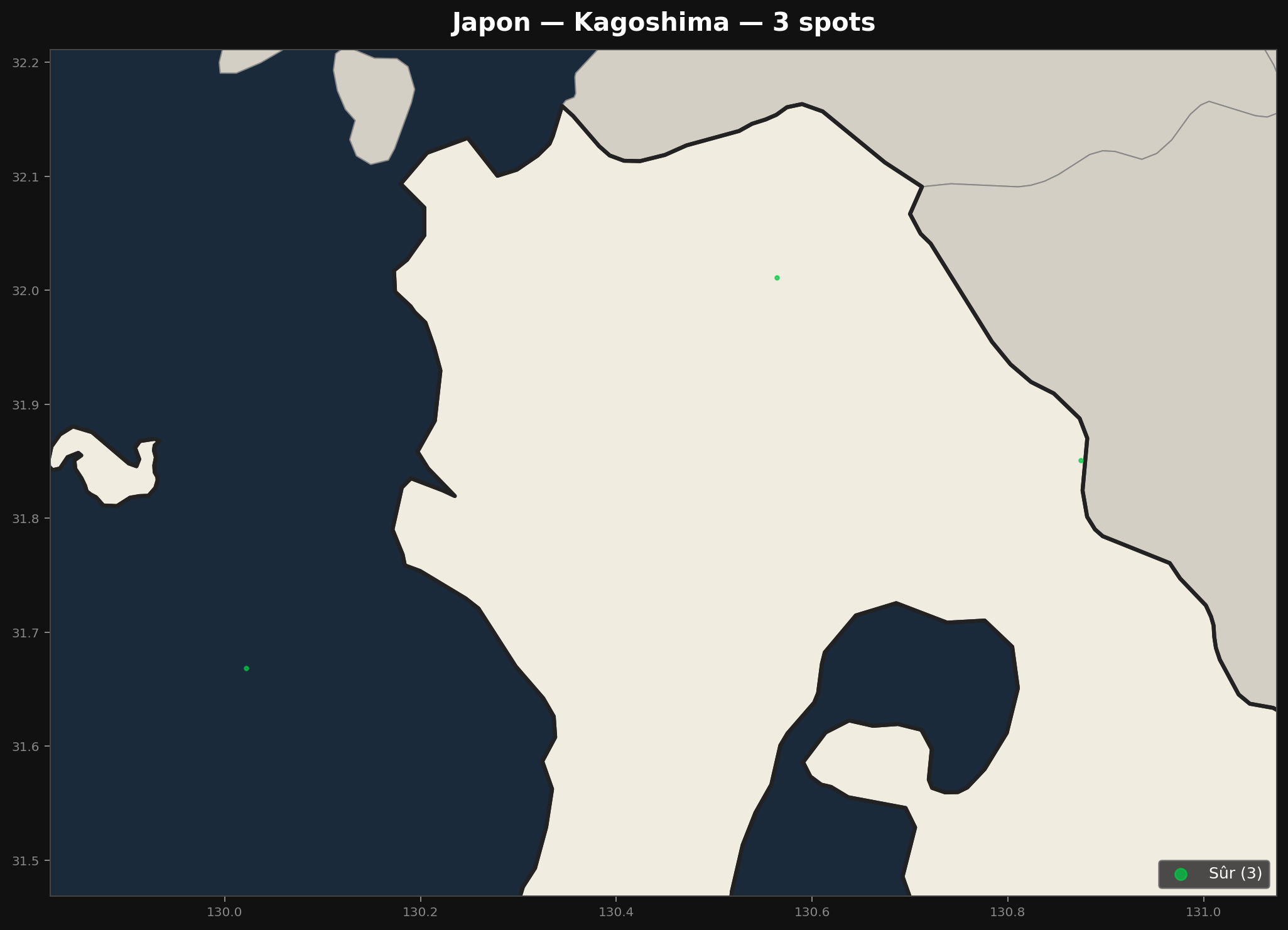 Urbex Map Kagoshima