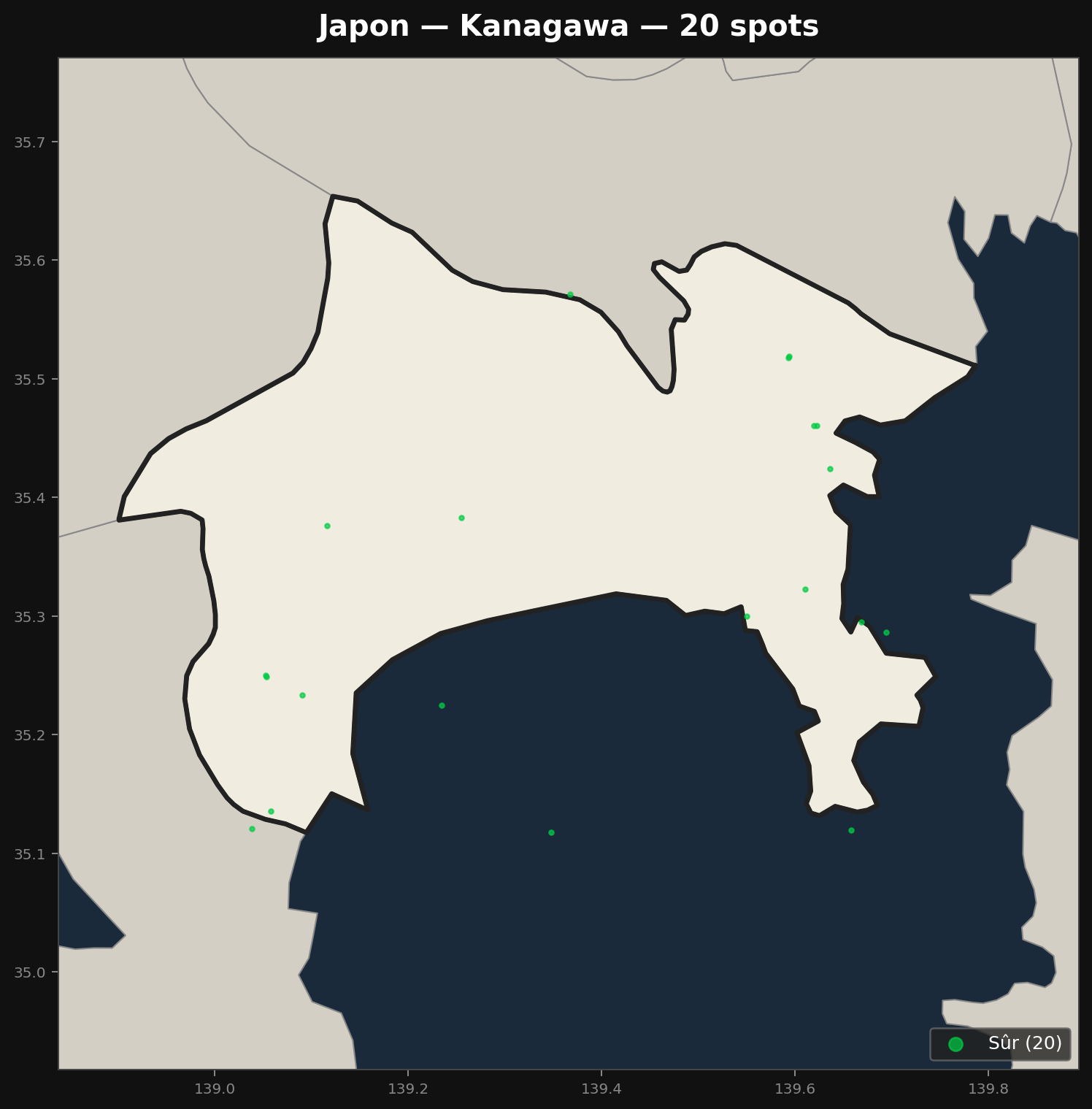 Urbex Map Kanagawa
