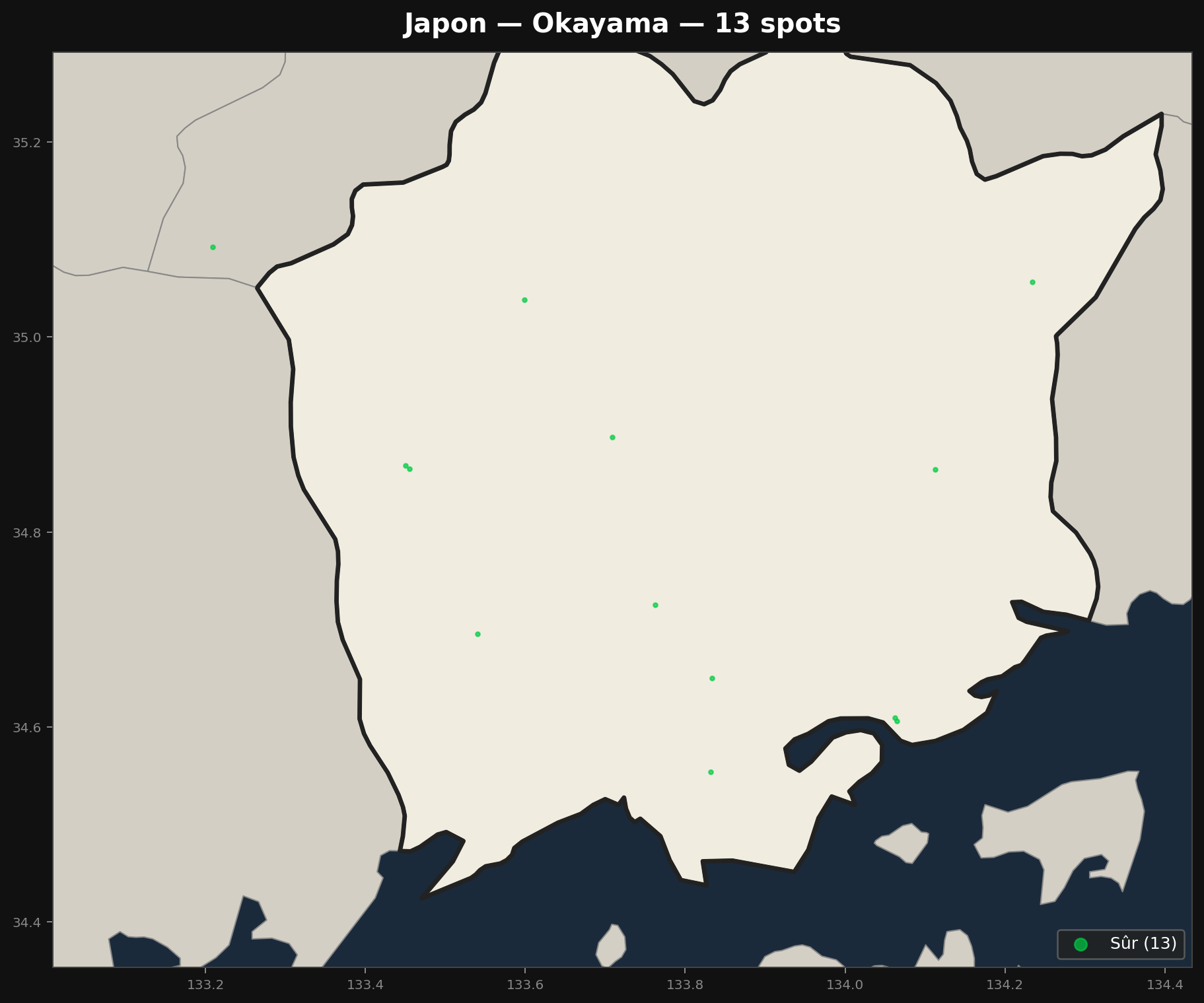 Urbex Map Okayama