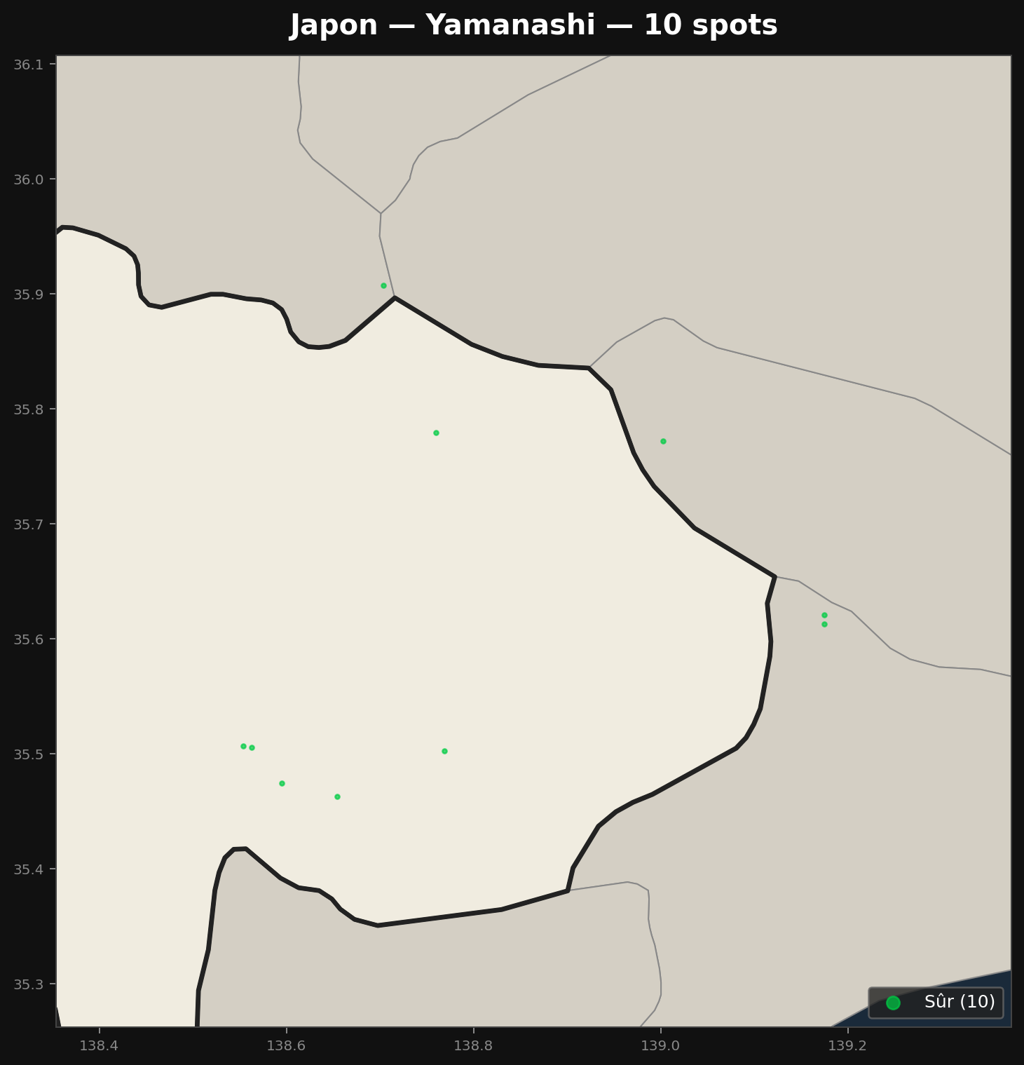 Urbex Map Yamanashi