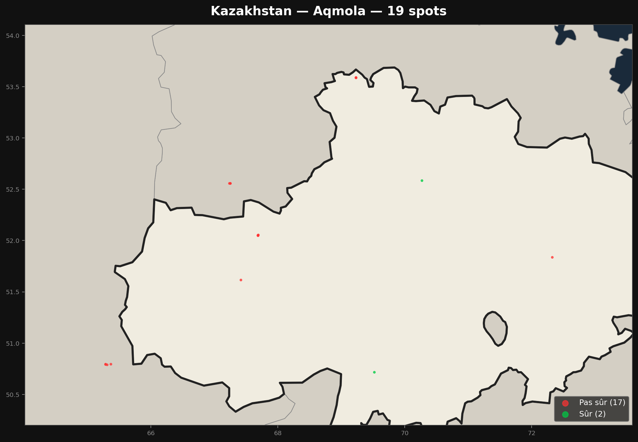 Urbex Map Aqmola