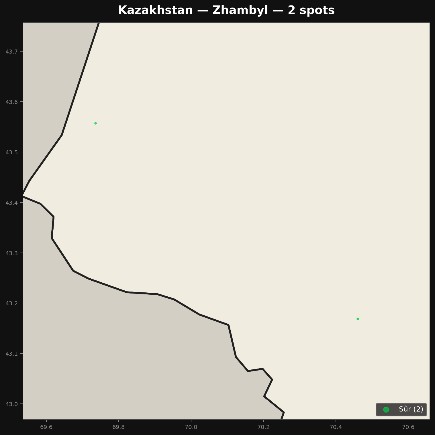 Urbex Map Zhambyl