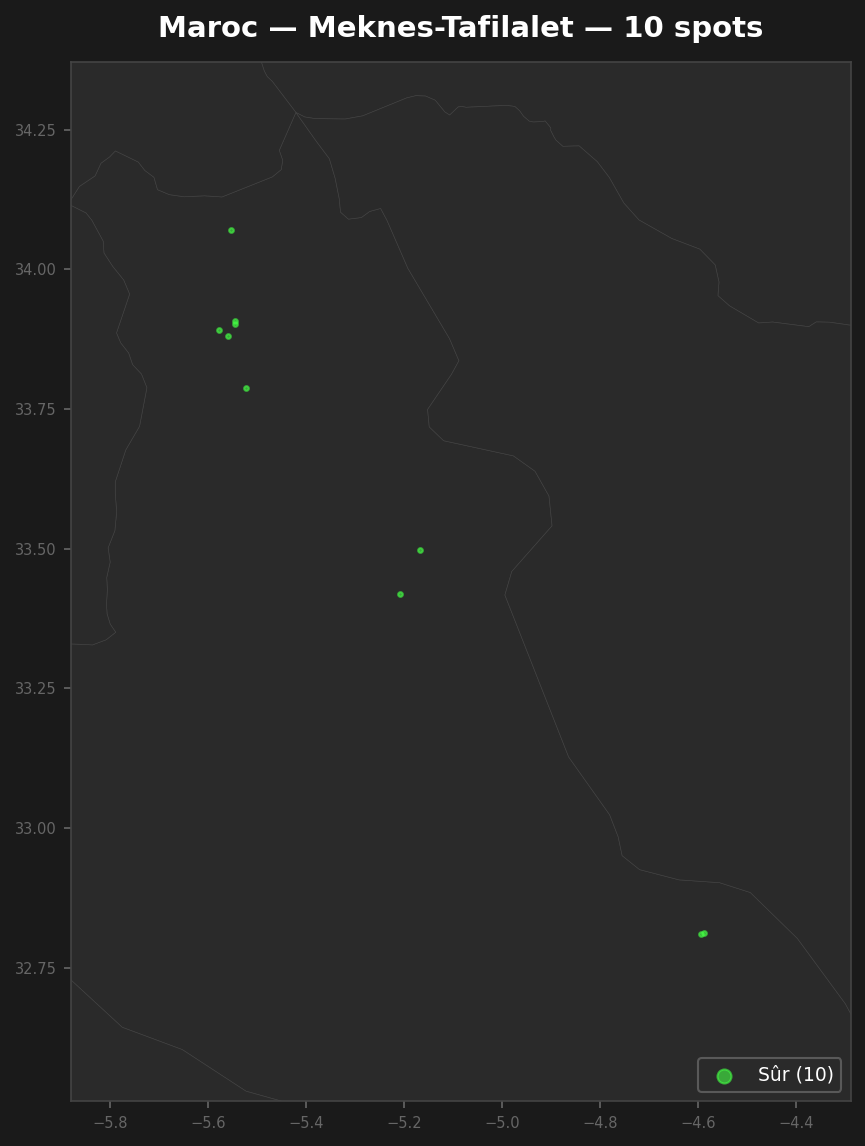 Urbex Map Meknes Tafilalet