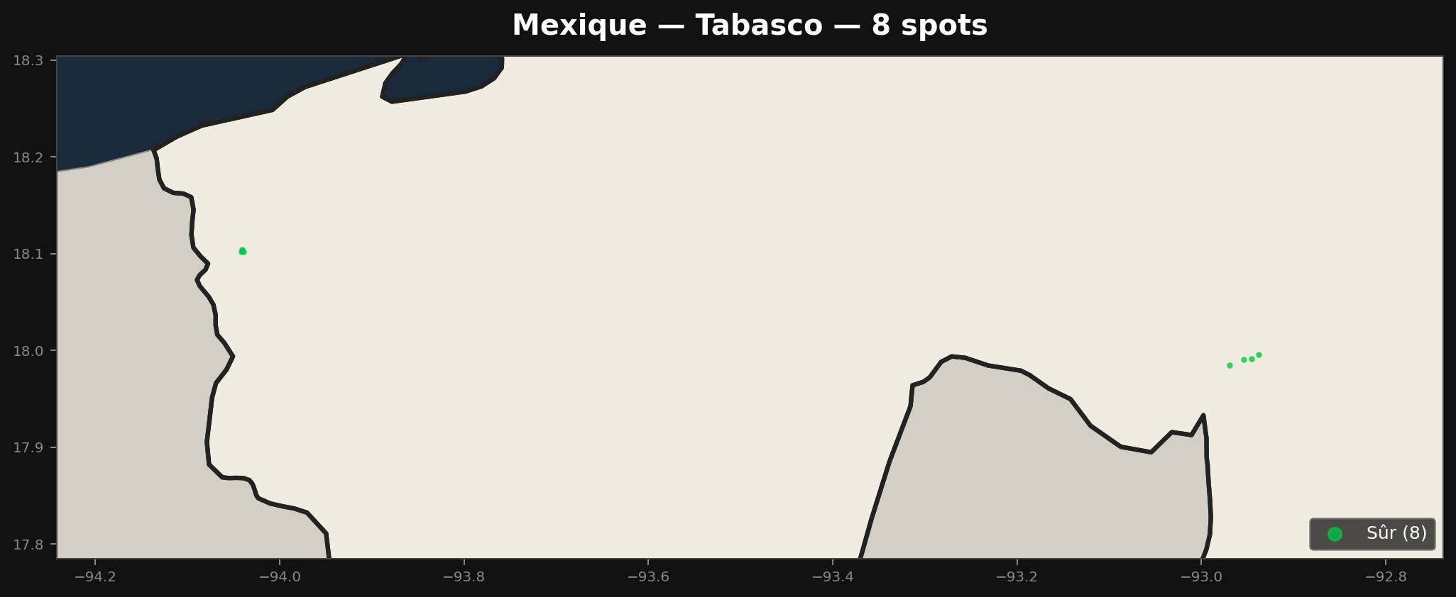 Mappa Urbex Tabasco