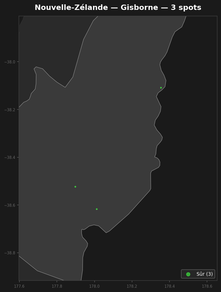 Urbex Map Gisborne