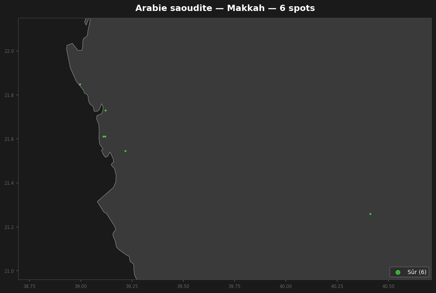 Mappa Urbex Makkah