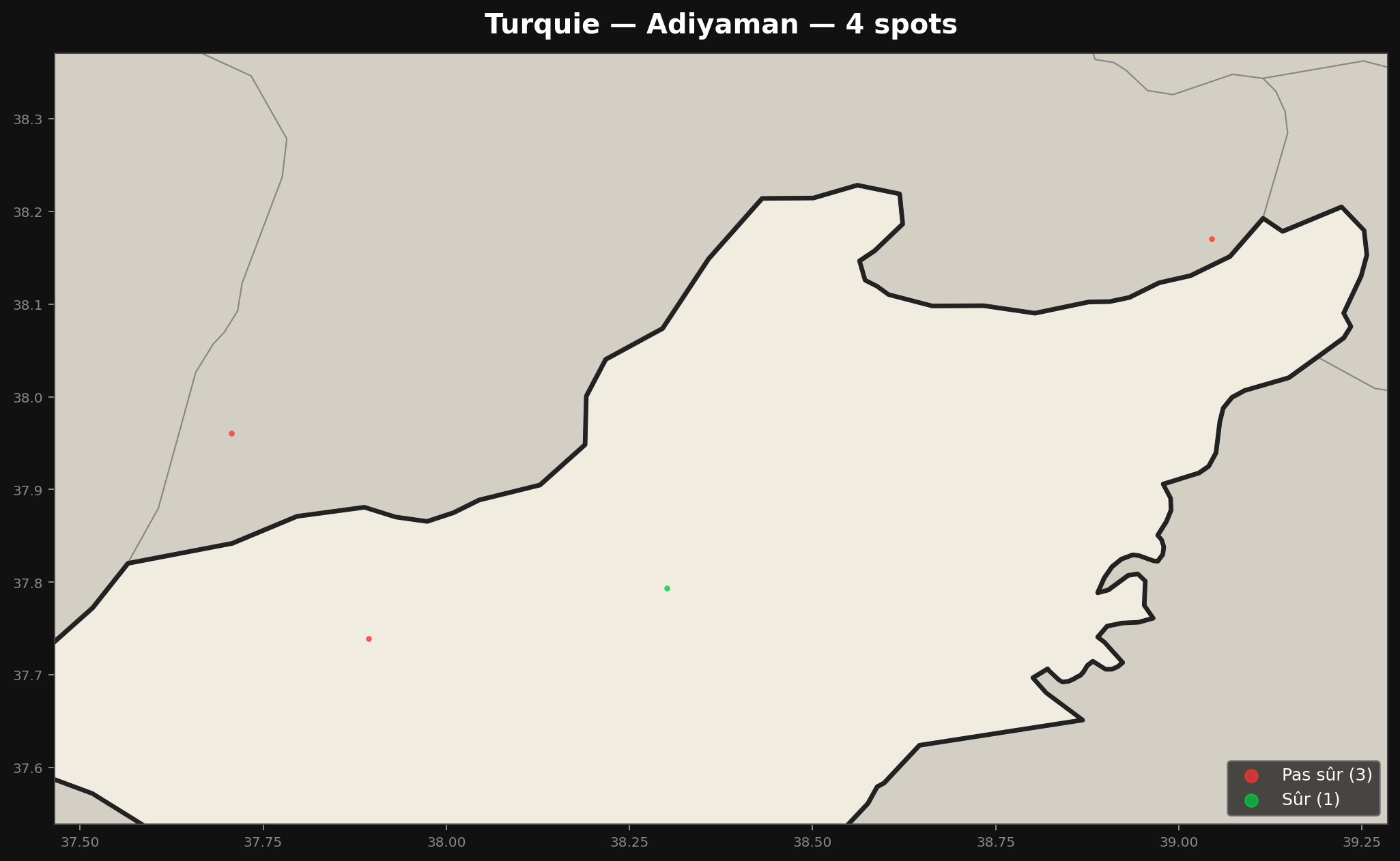Mappa Urbex Adiyaman