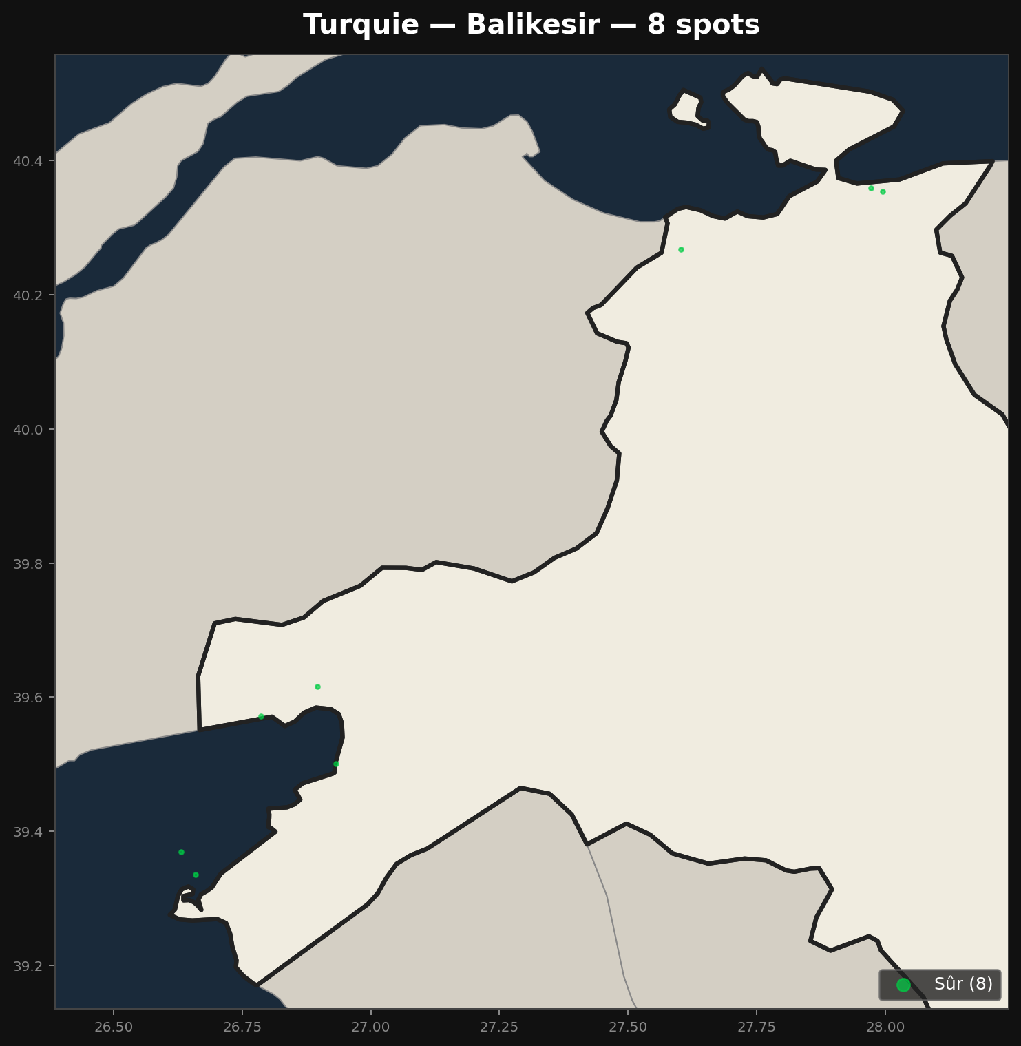 Mappa Urbex Balikesir