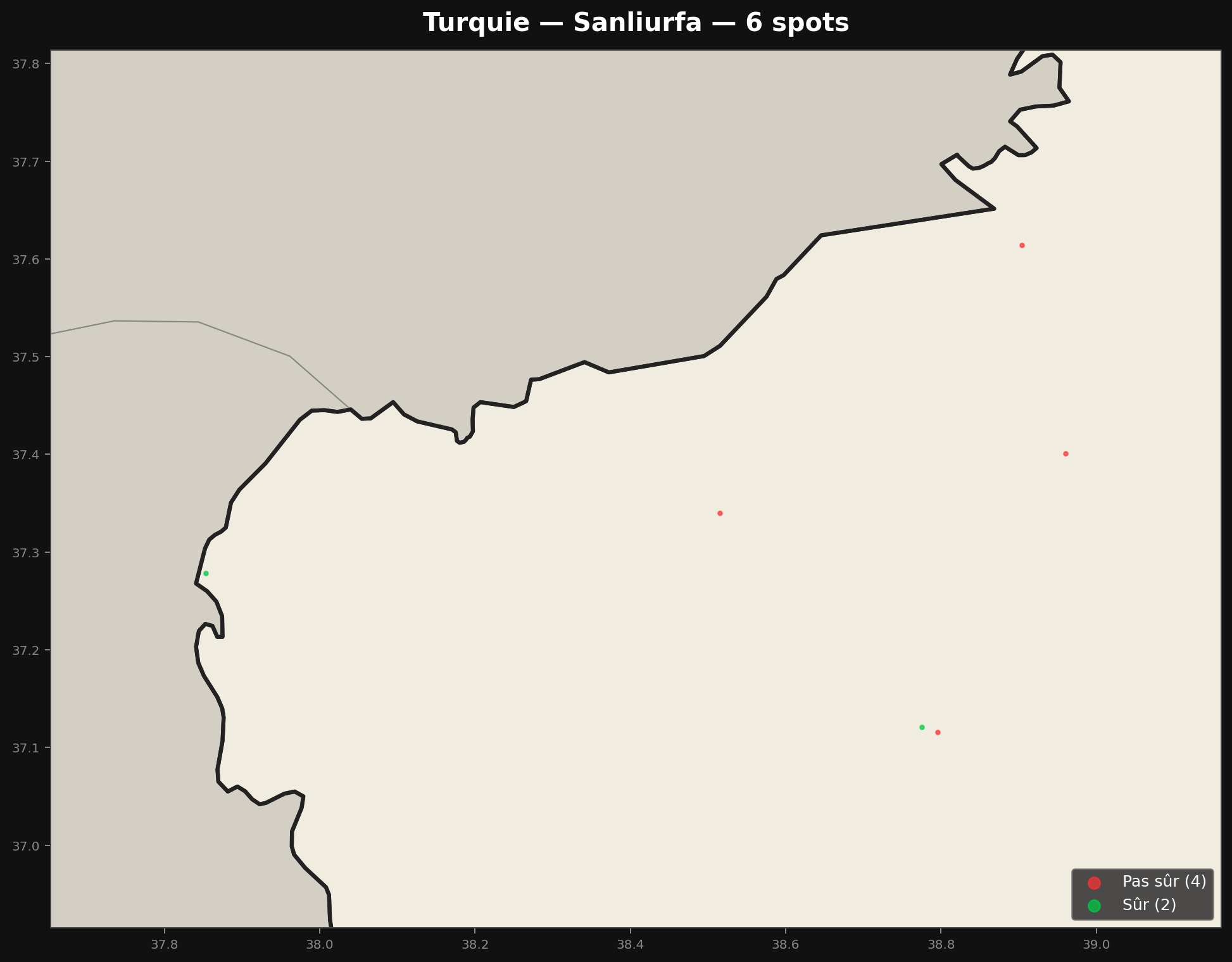Mappa Urbex Sanliurfa