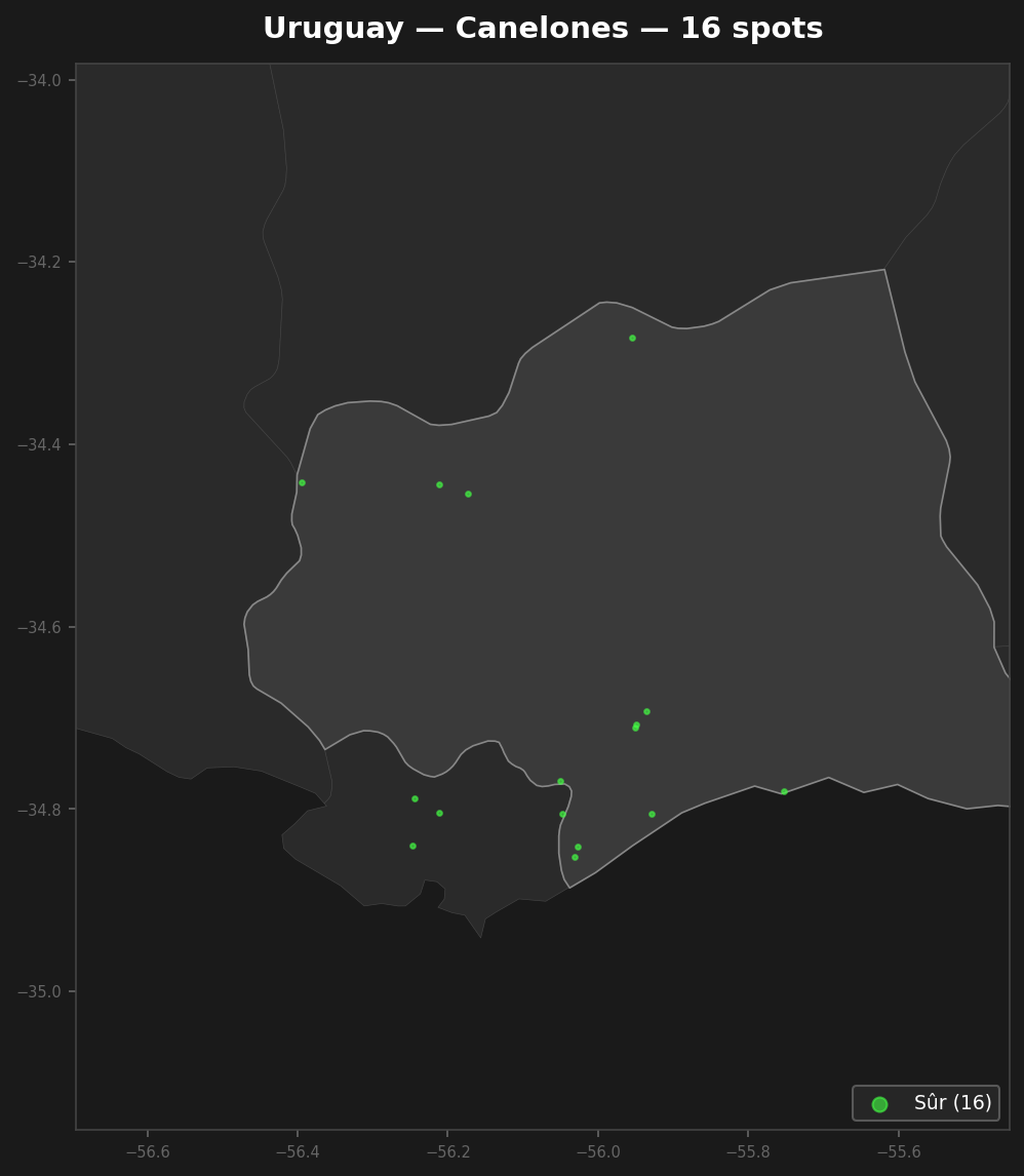 Urbex Map Canelones