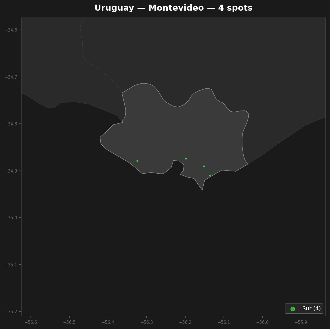 Urbex Map Montevideo