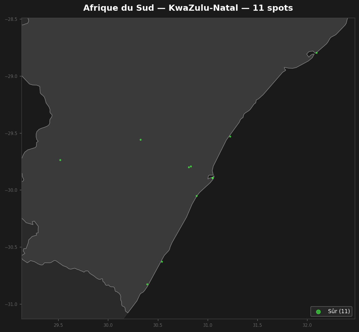 Urbex Map Kwazulu Natal
